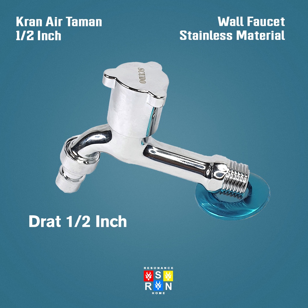 Kran Air Tongkat Stainless 1/2 inci 0.5 Resonance Home