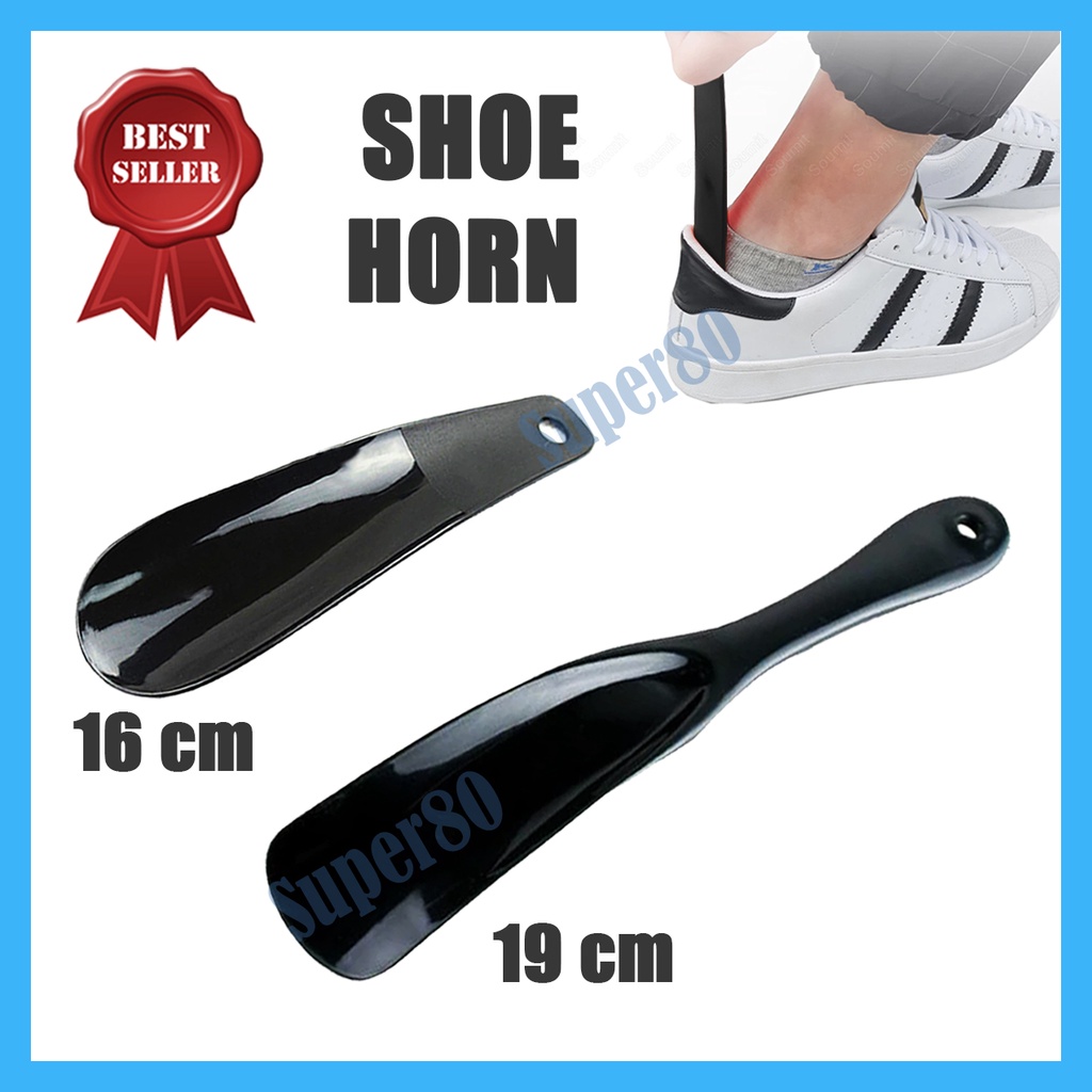 Sendok Sepatu Alat Bantu Pakai Shoe Horn Shoes Spoon Shoehorn Pendek 16cm Panjang 19cm