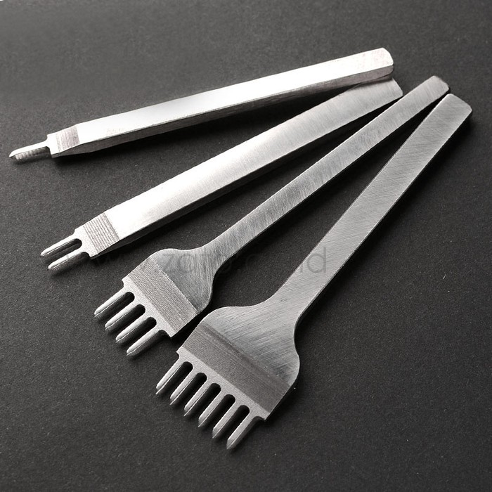 

Stitching hole punch 1set isi 4 pcs prong leather tools Limited
