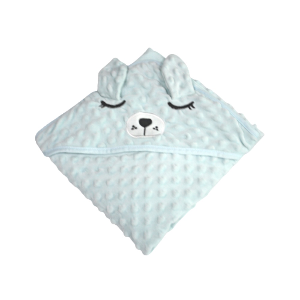 Freckles Premium Super Soft Baby Blanket Selimut Topi Bayi