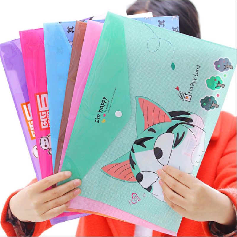 

Map Folder Plastik A4 Document Lucu Motif Kartun