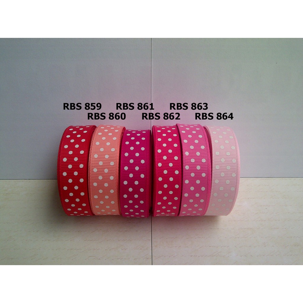 

[10 YARD] PITA GROSGRAIN MOTIF POLKADOT SALE RBS 859,860,861,862,863,864