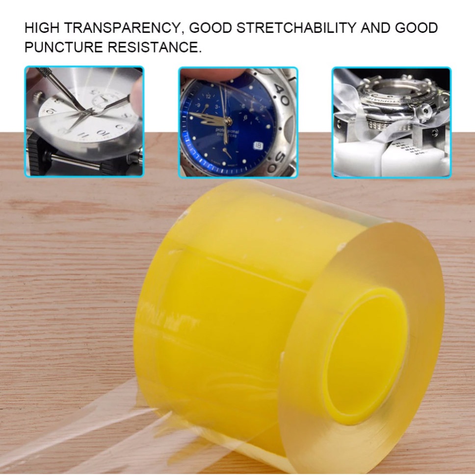 Plastic Wrap Jam tangan Plastik Wrapping Pelindung Perhiasan Emas watch anti statik static tape luxury mahal brand