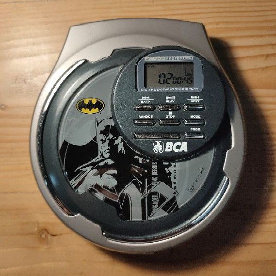 Discman BCA Batman// CD Audio Player // Portable Walkman CD Player