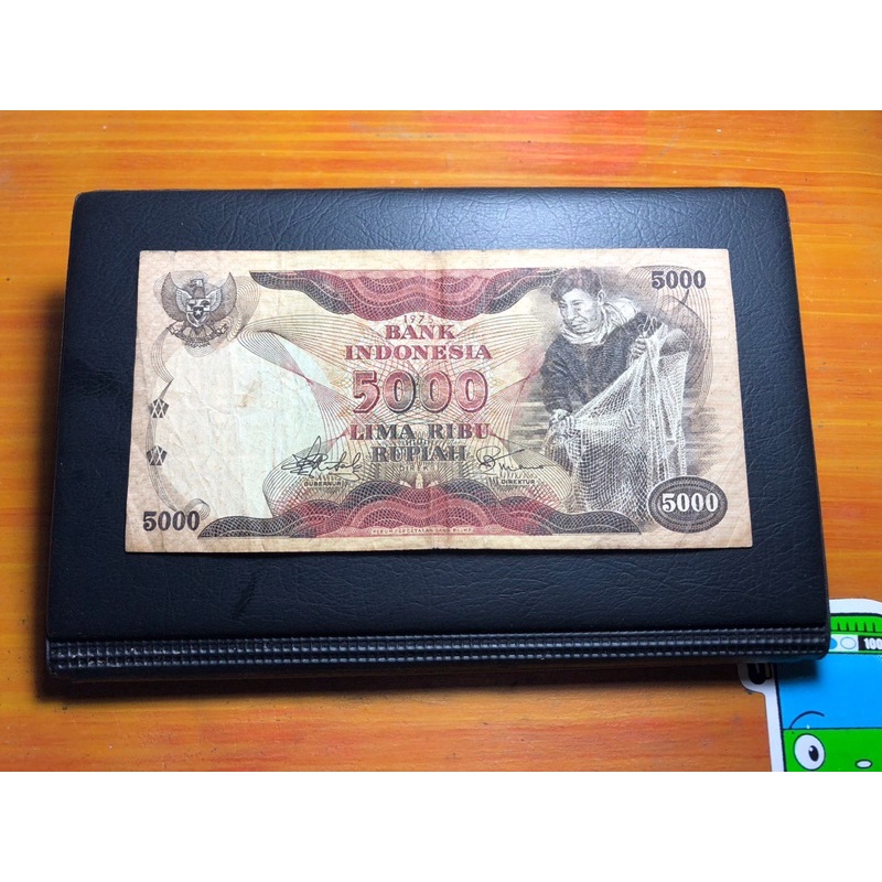 Uang Kuno 5000 Rupiah Penjala Ikan 1975 Seri BBT