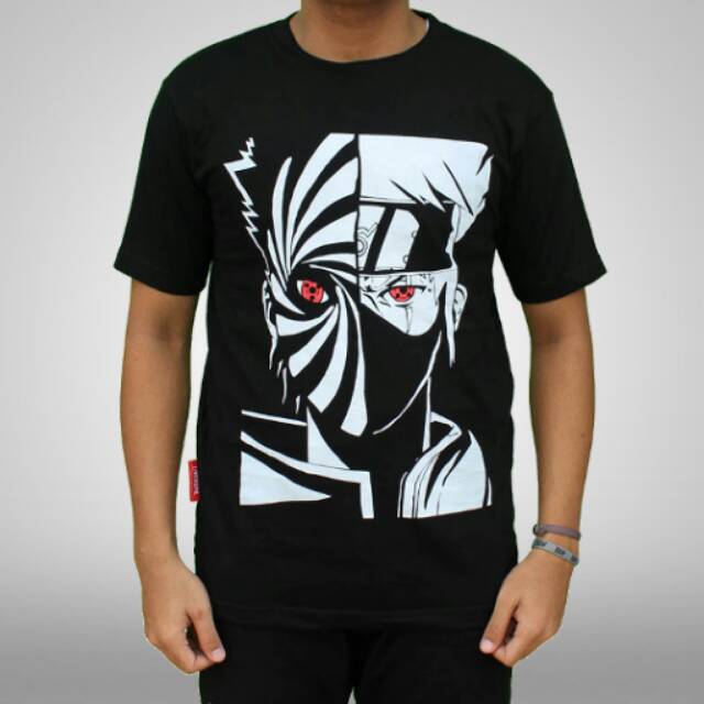 Kaos Anime Naruto Kakashi Obito Shopee Indonesia