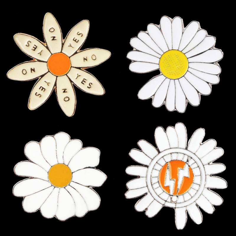 19163notched Bros Desain Kartun Daisy Simbol Kecil untuk Pasangan