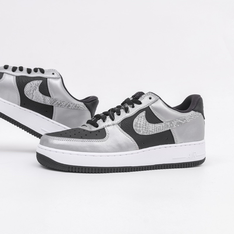 Air Force 1 Low Silver Snake