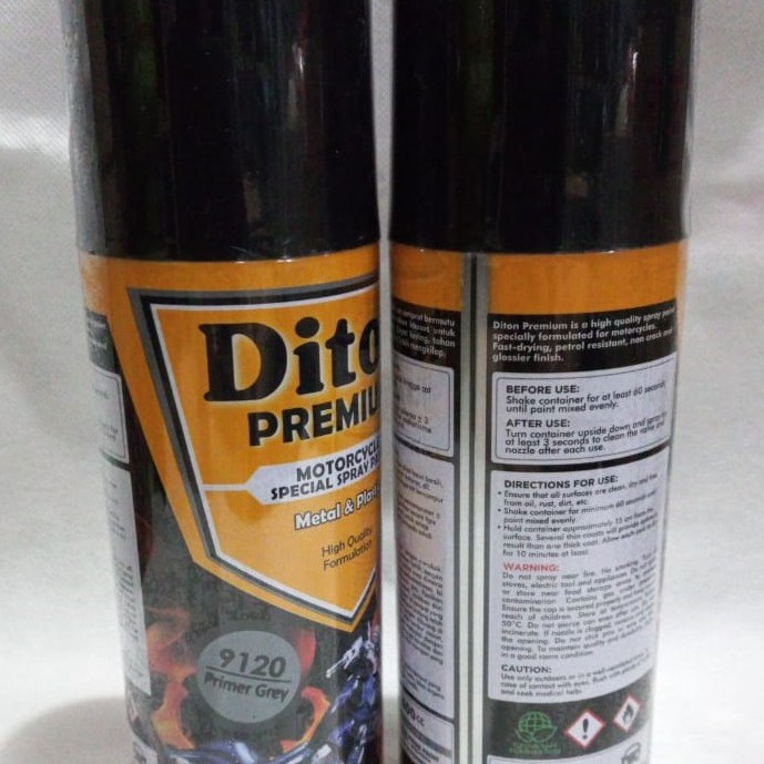 Pilok Cat Pilox DITON Premium 9120 Primer Grey / Cat Dasar / Epoxy Grey / Epoksi (400cc)