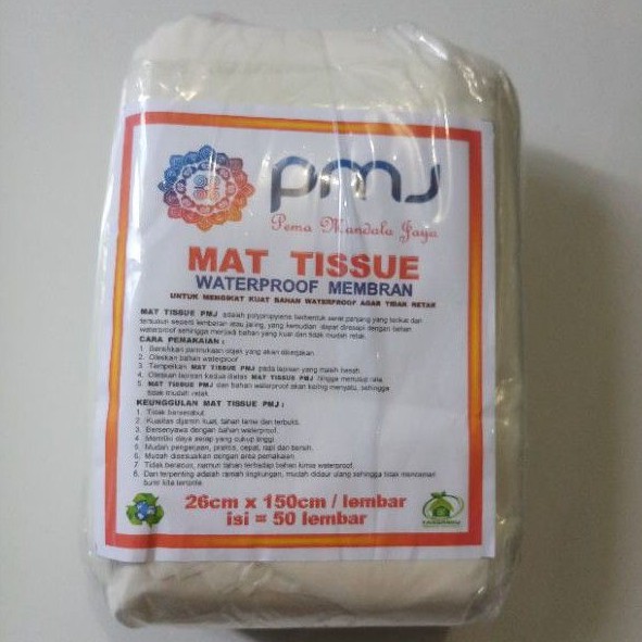 Serat Tissue Waterproof Membran / Mat Tissue / Serat Fiber Halus