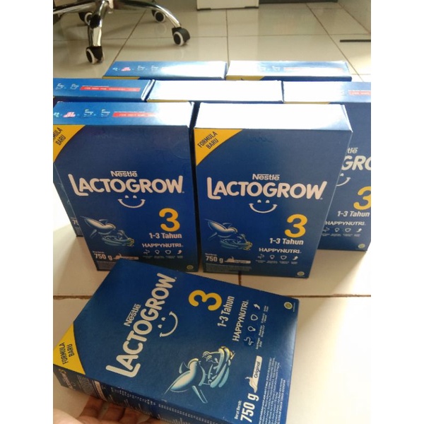 Susu Lactogrow 3 Original ( Plain ) 750 g
