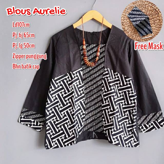 Blous auerellie batik modern