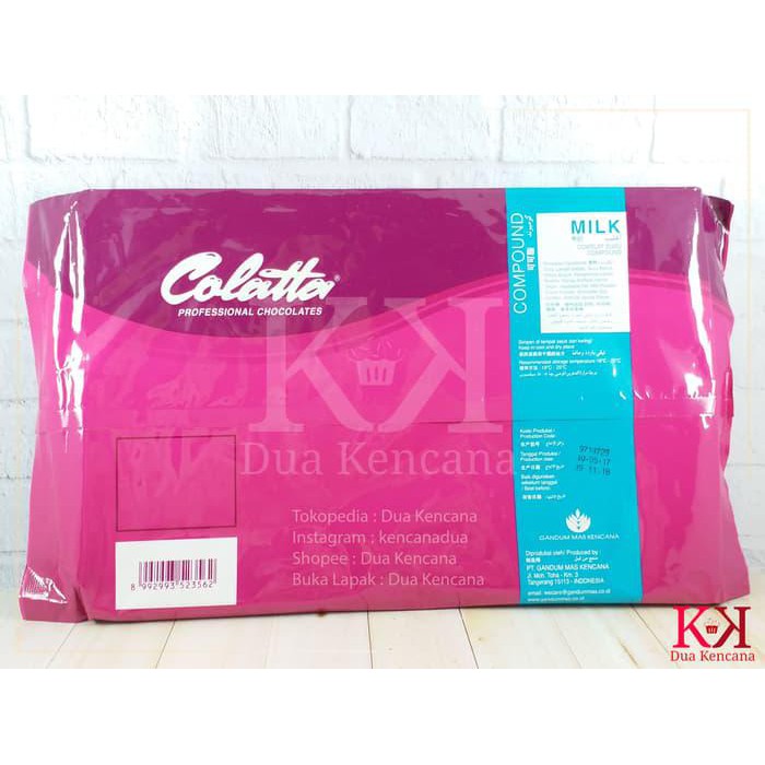 

Colatta Milk Compound 1 KG Coklat Susu Compound Chocolate Collata BERKUALITAS