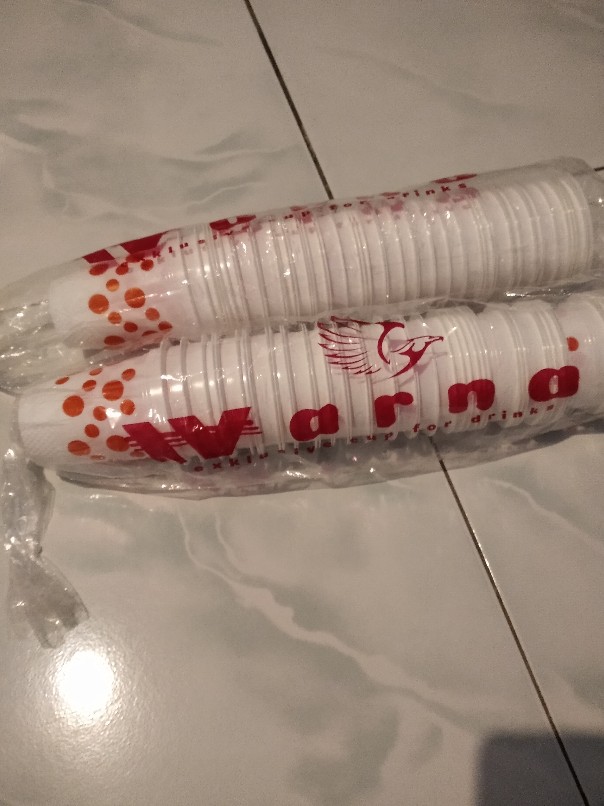 Gelas Bola Bola Plastik Polkadot Bola Cup 200ml