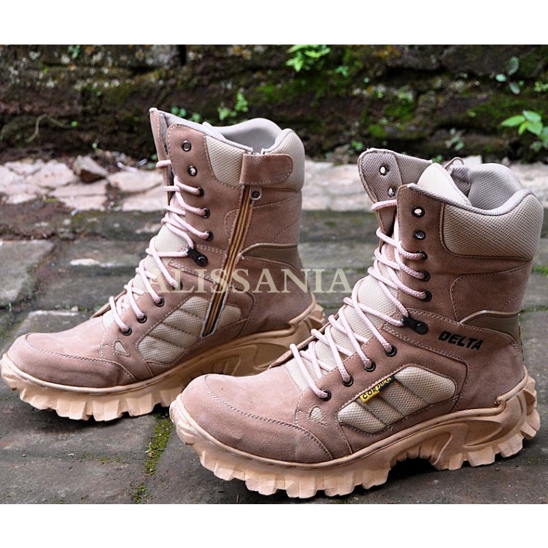 SEPATU BOOTS DELTA TINGGI TERBARU SAFETY UJUNG BESI KERJA LAPANGAN