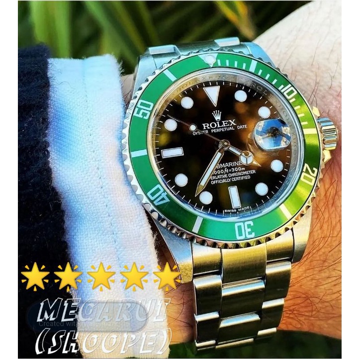 JAM TANGAN COWOK ROLEX SUBMARINER 116610 STARBUCK SUPER PREMIUM AAA