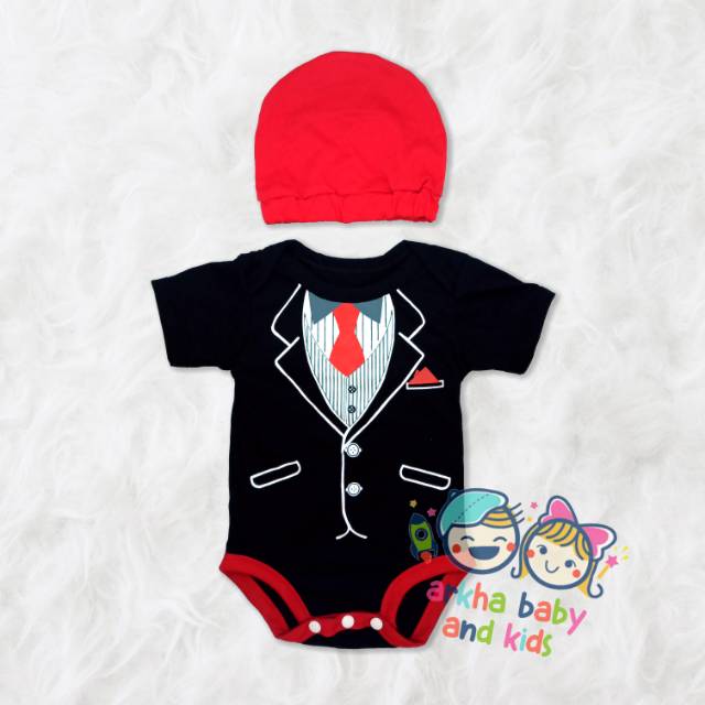 Jumper bayi baju bayi taxedo / jumpsuit  baby taxedo / custome baby