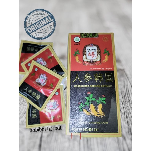 korean red ginseng extract original kapsul