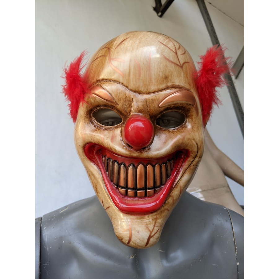 Topeng badut seram scary clown mask