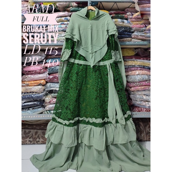 Gamis brukat / Brukat jumbo / Gamis brukat jumbo / Gamis sultan / Gamis ombre / Gamis mewah