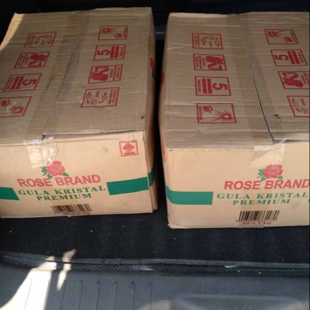 [1 Karton = 20 KG] Rose Brand Gula Pasir Premium Gula Kristal Putih Manis Bersih