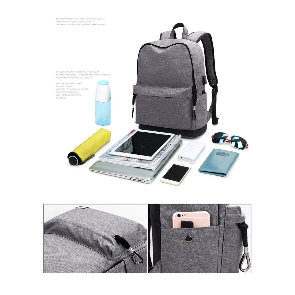 Model 7002 - 15.6 Inch - 20 to 35L Casual Youth Waterproof Unisex Casual Backpack Laptop Bag