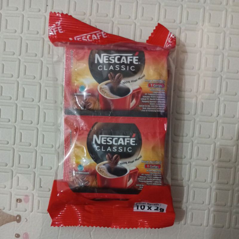 

kopi hitam instant Nescafe Classic Sachet 2gr x 60