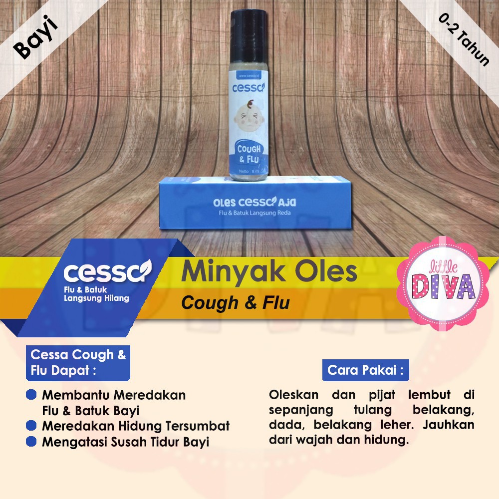 ORI 8ML CESSA Baby and Kids 0-2 Tahun Minyak Oles untuk Demam Flu batuk immune flue asli cesa