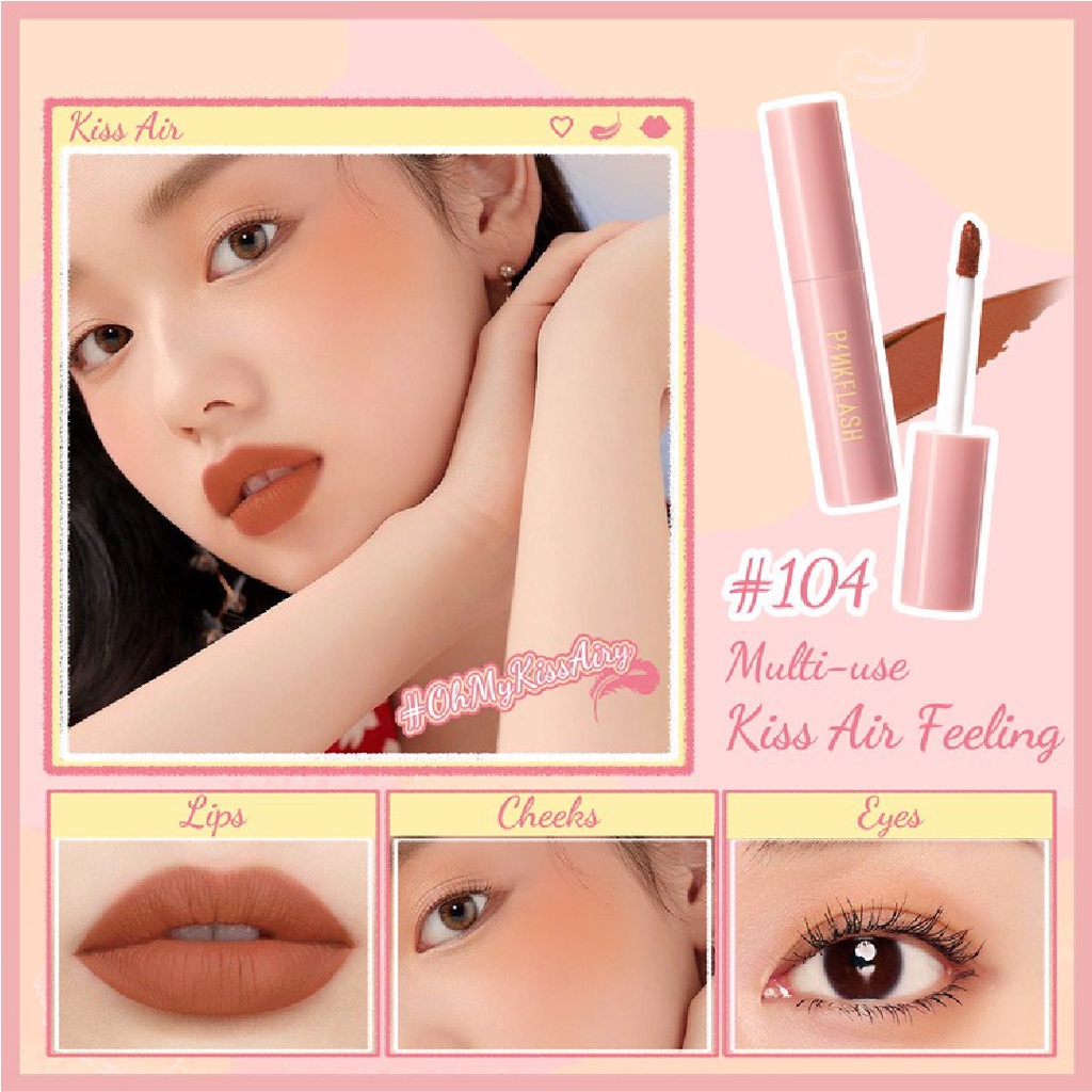 DOMMO - D8100  PINKFLASH M01 Lip &amp; Cheek Duo Matte Tint Waterproof | PINKFLASH  Lip &amp; Cheek