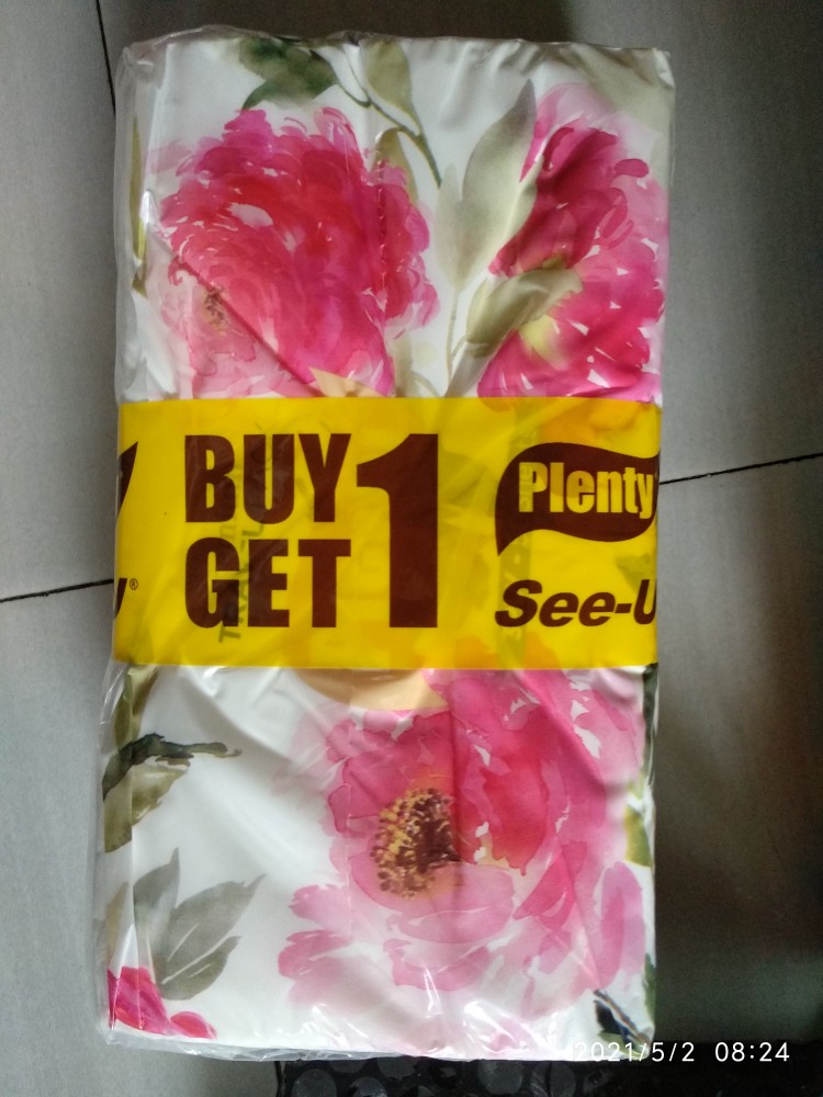 Plenty Travel Pack Tissue Premium [3 Ply/50 Sheet] - Buy 1 Get 1