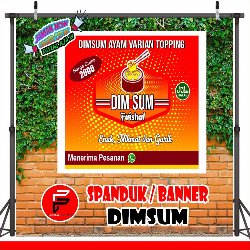 Spanduk Banner Backdrop Dimsum Spanduk Banner Backdro