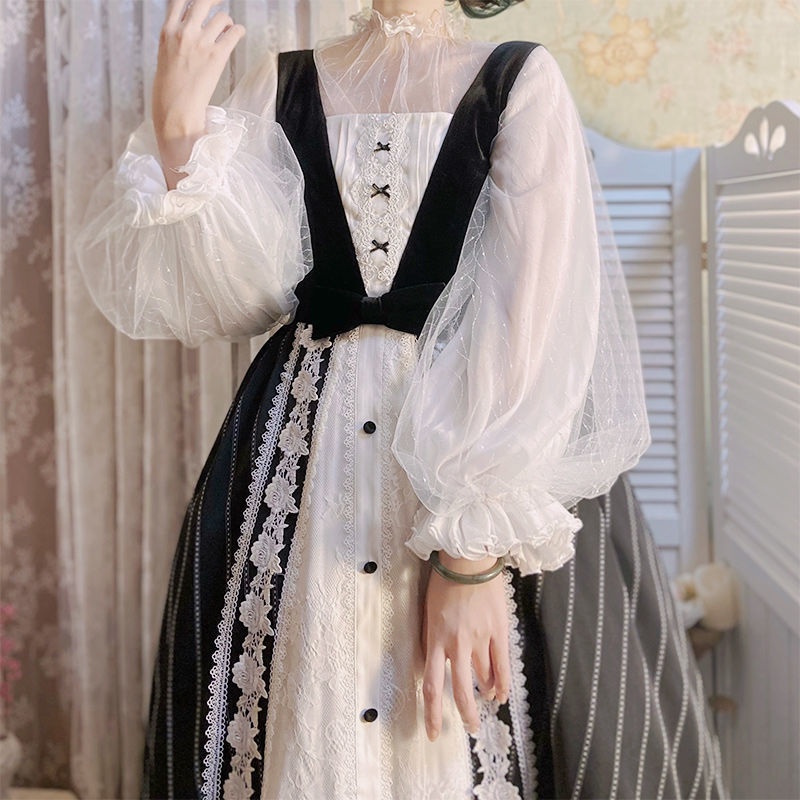 lolitaInner Wear【Siren Inner Wear】Silver Chiffon Fairy Skin-Friendly All-Match Lolita Shirt