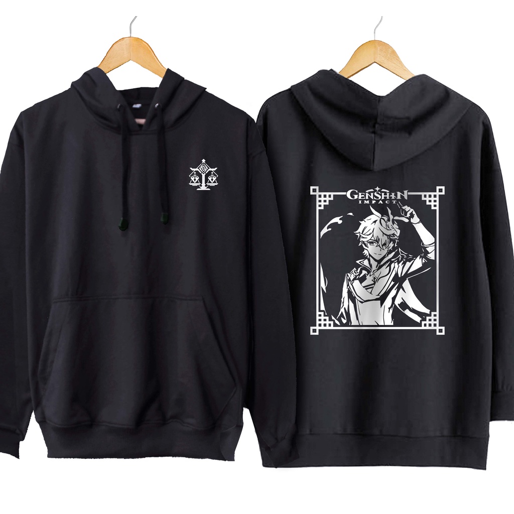 Jaket hoodie jumper japan game TARTAGLIA liyue - GENSHIN IMPACT material cotton fleece