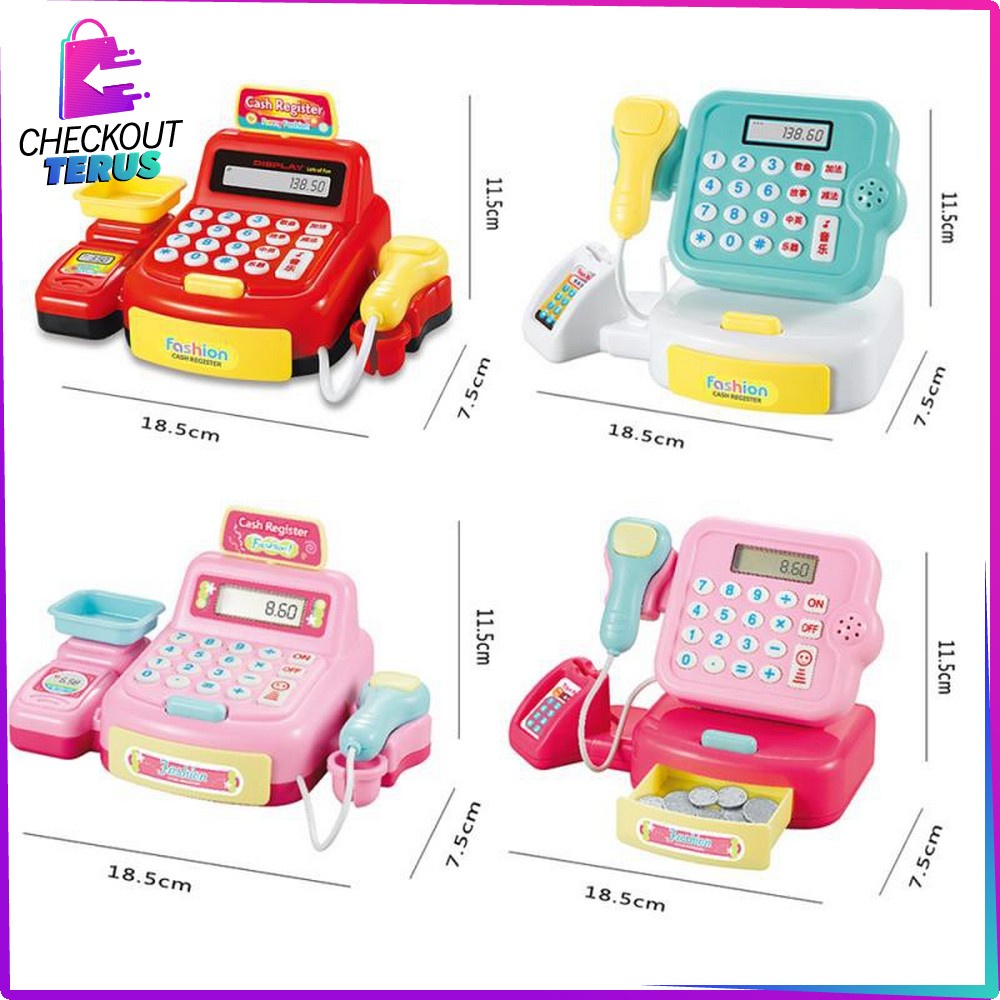 CT M72 Mainan Anak Cash Register Supermarket Mainan Mesin Kasir Kasiran Mini Digital Bisa Untuk Kado Anak 884