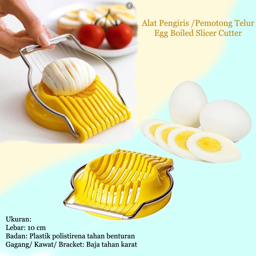 Alat Pemotong / Pengiris Telur Rebus - Egg Boiled Slicer Cutter