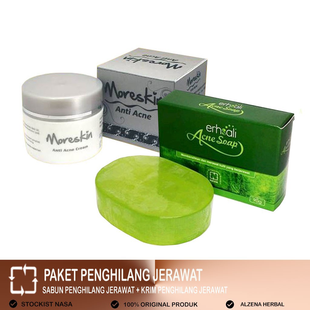 Asli Moreskin Paket Penghilang Jerawat Ampuh Original Nasa Shopee Indonesia
