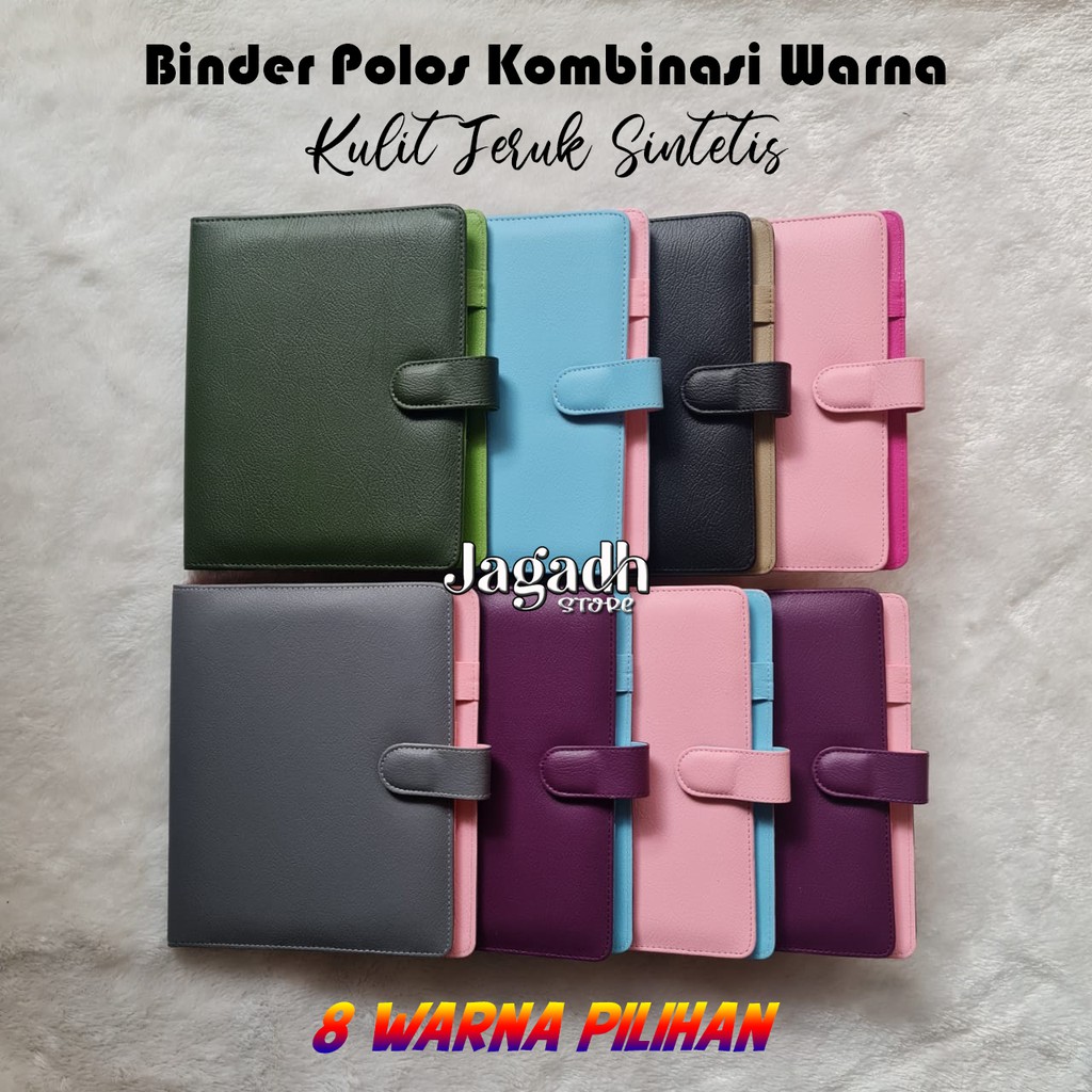 

Binder Polos Kombinasi Luar Dalam 8 Warna Ukuran A5 20ring & 26ring