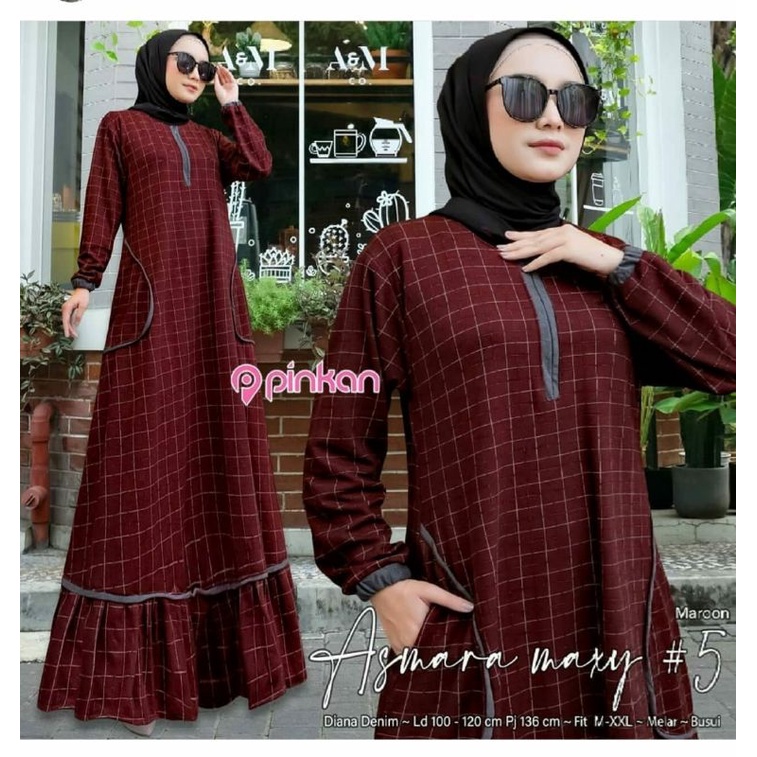 GAMIS DIANA DENIM IMPORT/ GAMIS TERLARIS/ GAMIS KEKINIAN/ GAMIS DENIM/ GAMIS IMPORT/ GAMIS JUMBO