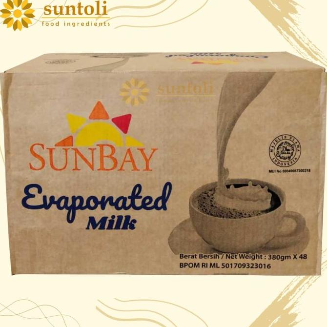

[COD] SUNBAY SUSU EVAPORATED - 1 Karton Isi 48 Klg x 380 gr [COD]