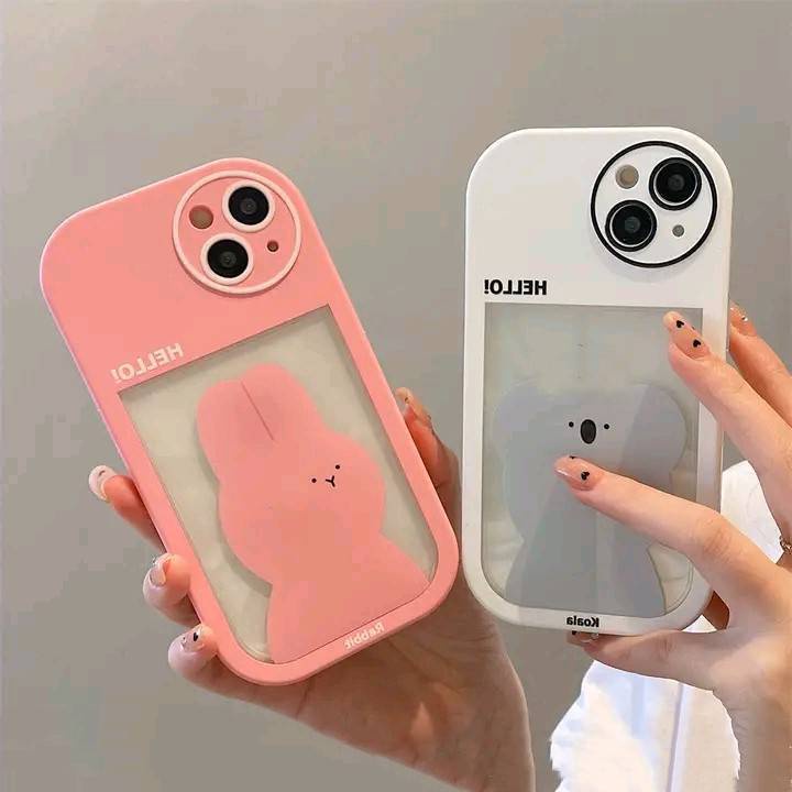 Casing Soft Case Motif Beruang / Kelinci Lucu Untuk iPhone 13 / 12 / 11 / X / XR / XS MAX / 12pro