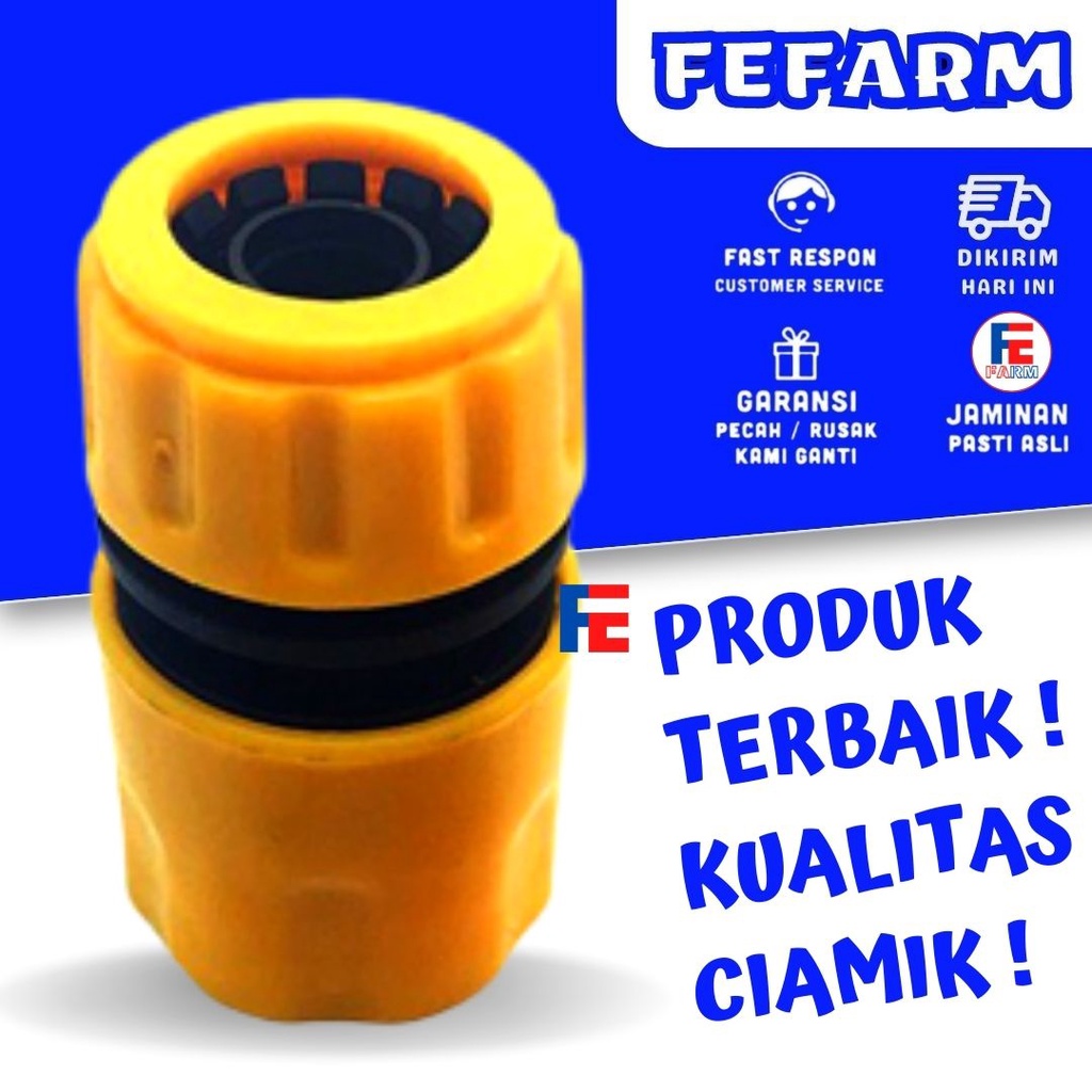 Konektor Kran Quick Connect Selang 1/2 5/8 Inch Konektor&quot;  FEFARM