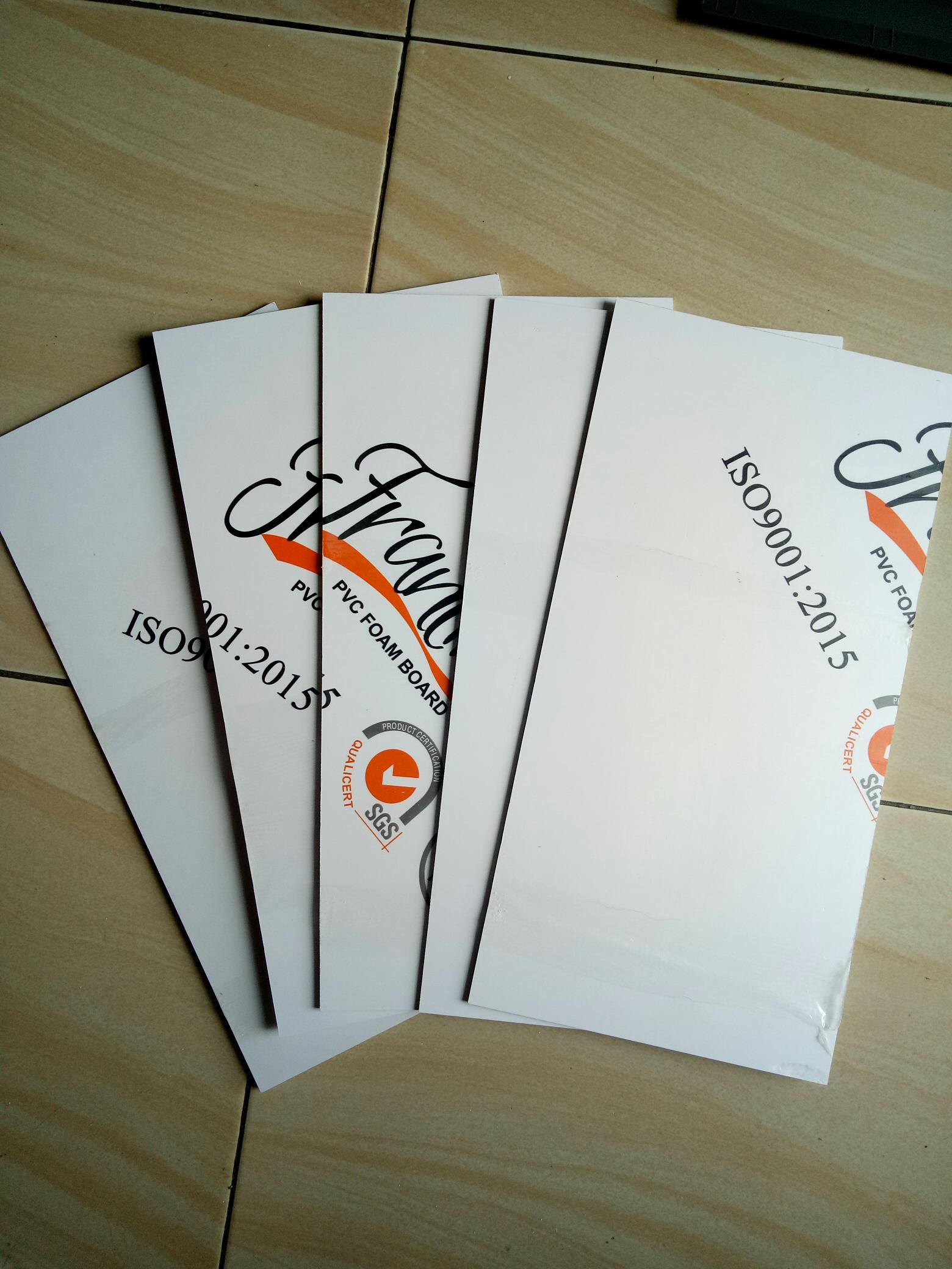 Pvc Foam Board Papan Potongan Tebal 3mm Ukuran (20x40)cm Per-pcs