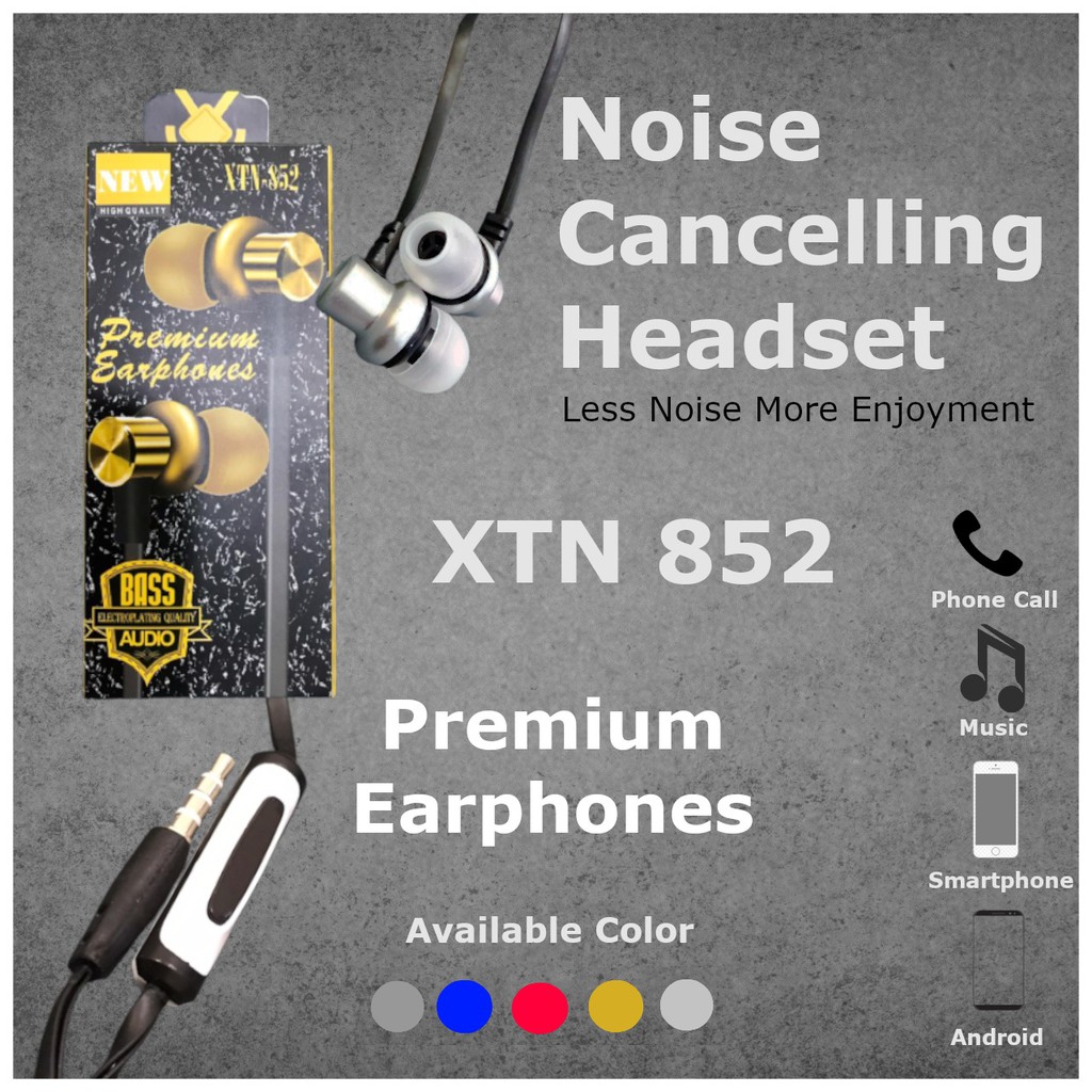 Premium Earphones handsfree Headset xtrabass XTN 852