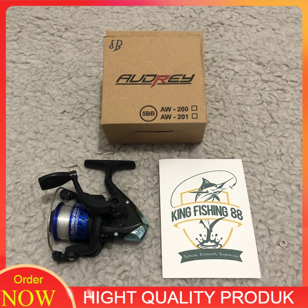 [PROMO SPECIAL] Reel Rel Rill Ril Katrol Kerekan Pancing AUDREY AW 201 Reel Besi UL Mini Kecil Free 