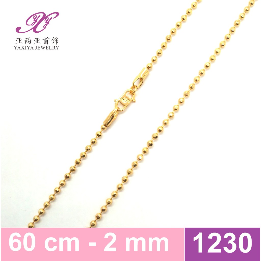 

Kalung rantai emas biji lada perhiasan imitasi 1230