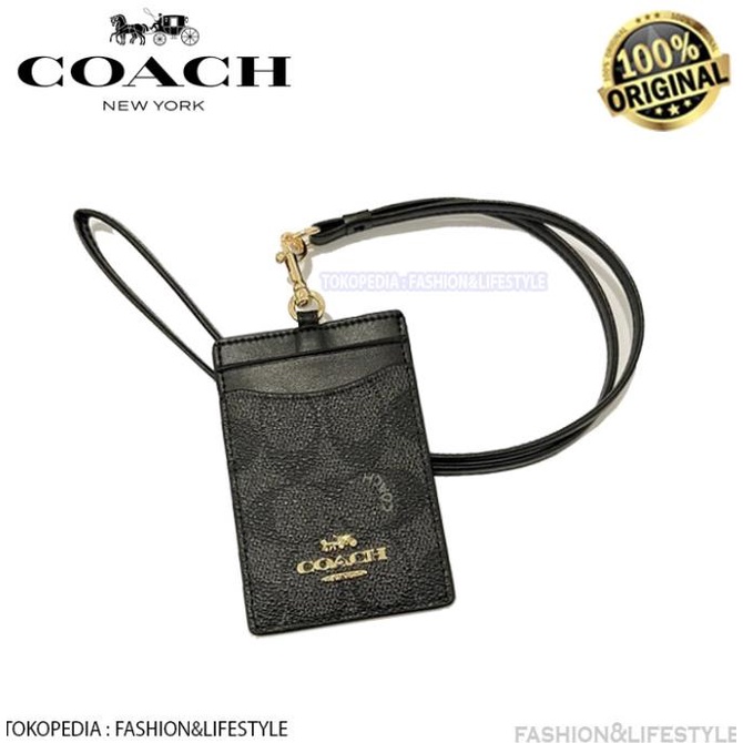 

Office & Stationery | Document Organizer | Coach Id Lanyard In Colorblock Signature Canvas Logo Metal Original | Best Seller