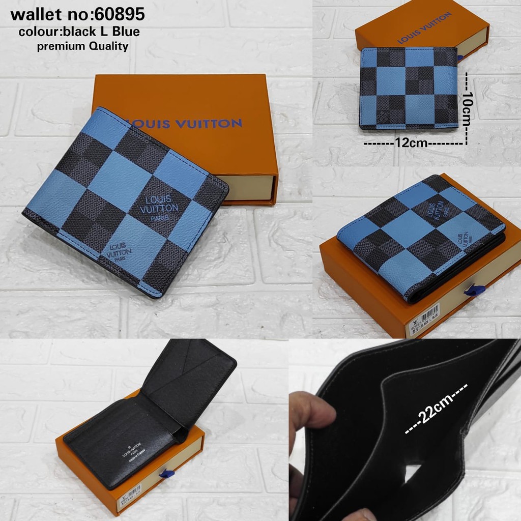 Dompet Pria Mono Emboss Dompet Kartu  Dompet Lipat Pendek + Box Premium