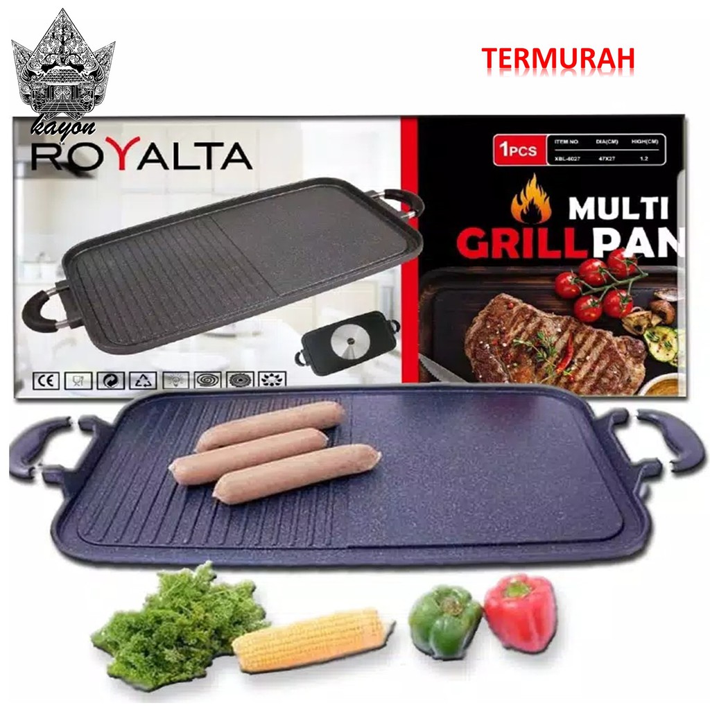 KAYON. Multi Grill Pan / pemanggang serbaguna / panggangan bbq / GrillerRoyalta - ROYALTA