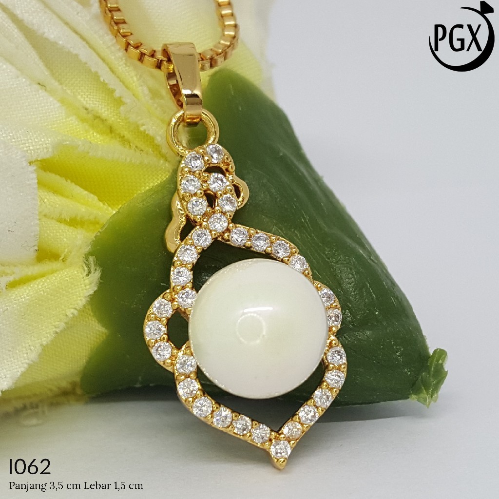 PGX Liontin Kalung Xuping Wanita Aksesoris Fashion Perhiasan Lapis Emas  - I062