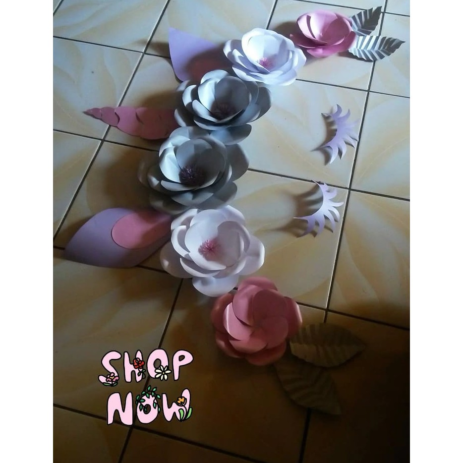 

unicorn paper flower / bunga kertas unicorn/ hiasan ulang tahun